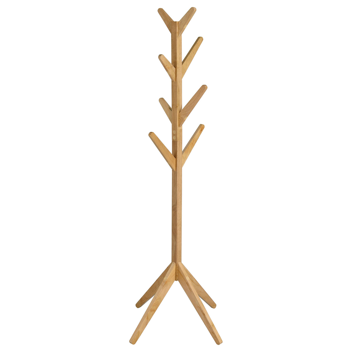 Margaret Natural Oak Solid Wood Coat Rack Clothing Hanger