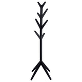 Margaret Black Solid Wood Coat Rack Clothing Hanger