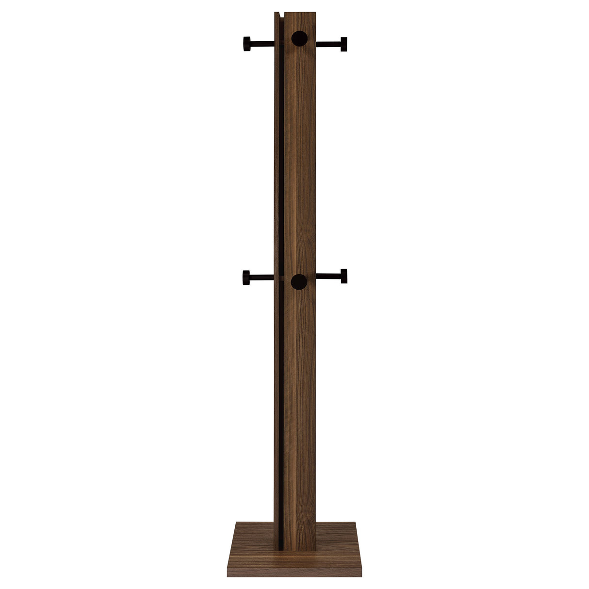 Rikkie Walnut Coat Rack And Mirror