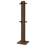 Rikkie Walnut Coat Rack And Mirror