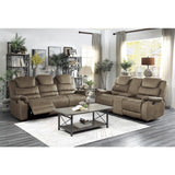 Shola Double Reclining Sofa With Center Drop-Down Cup Holders, Receptacles And Usb Ports