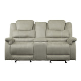 Shola Double Glider Reclining Love Seat With Center Console