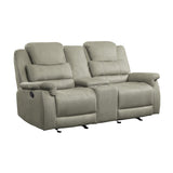 Shola Double Glider Reclining Love Seat With Center Console