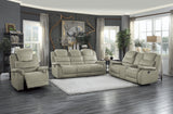 Shola Double Glider Reclining Love Seat With Center Console