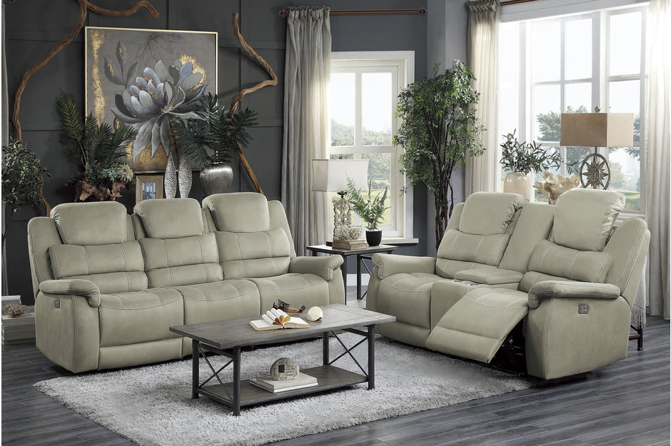 Shola Gray Living Room Set (Power)