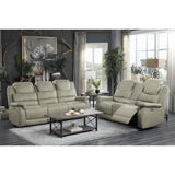 Shola Power Double Reclining Love Seat With Center Console, Headrests And Usb Ports