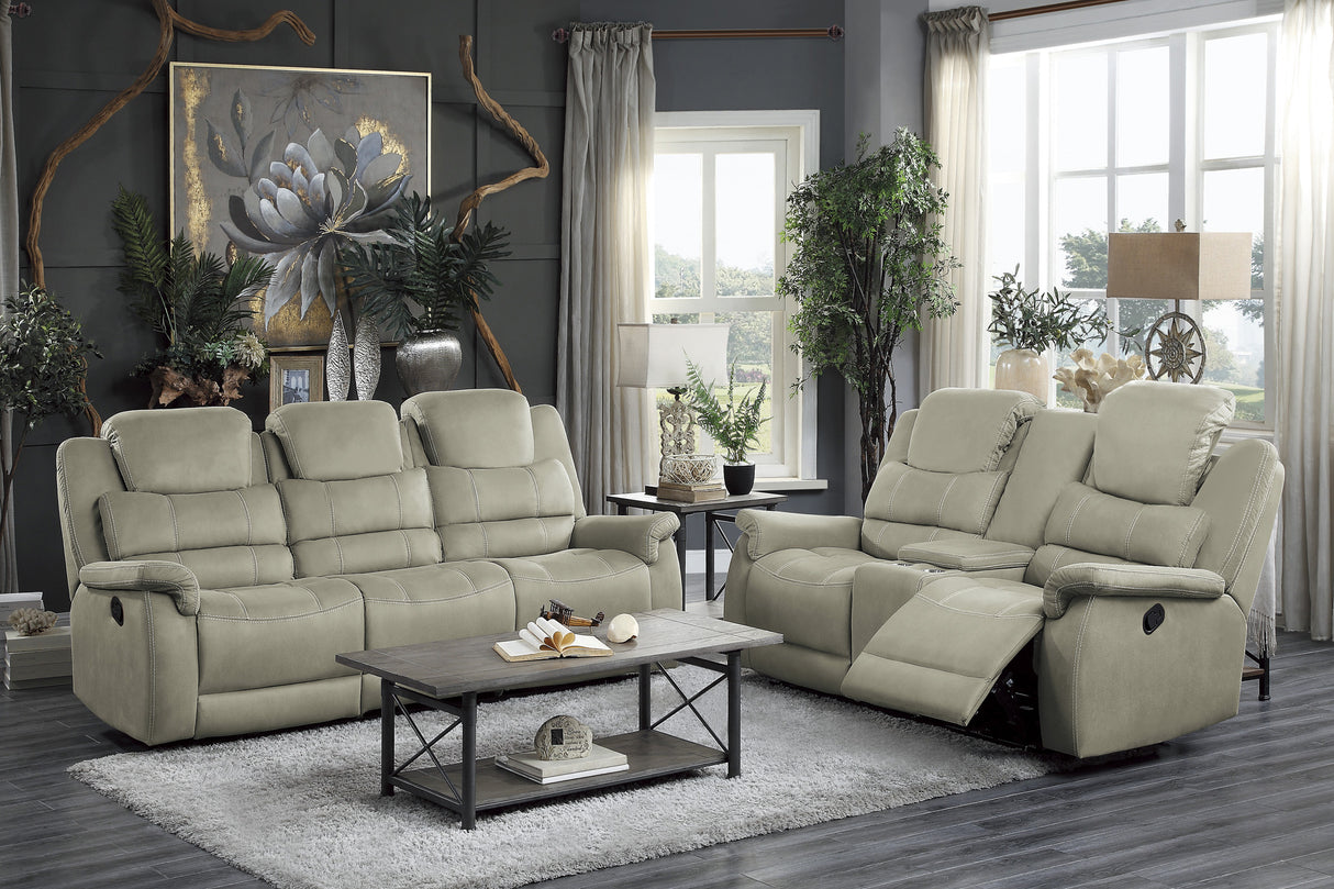 Shola Double Glider Reclining Love Seat With Center Console