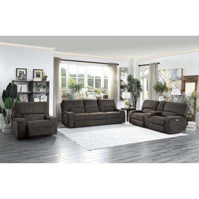 Borneo Power Double Reclining Sofa With Headrests And Usb Ports