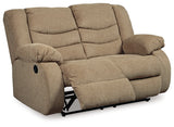 Tulen Mocha Reclining Loveseat