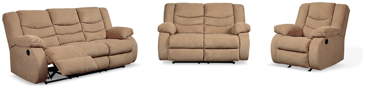 Tulen Reclining Sofa, Loveseat and Recliner