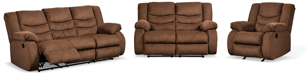 Tulen Reclining Sofa, Loveseat and Recliner