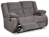 Tulen Gray Reclining Loveseat