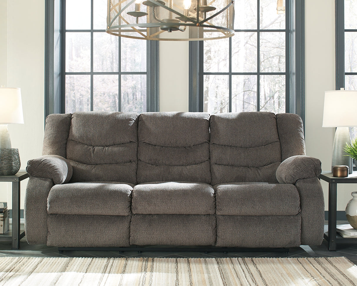 Tulen Gray Reclining Sofa