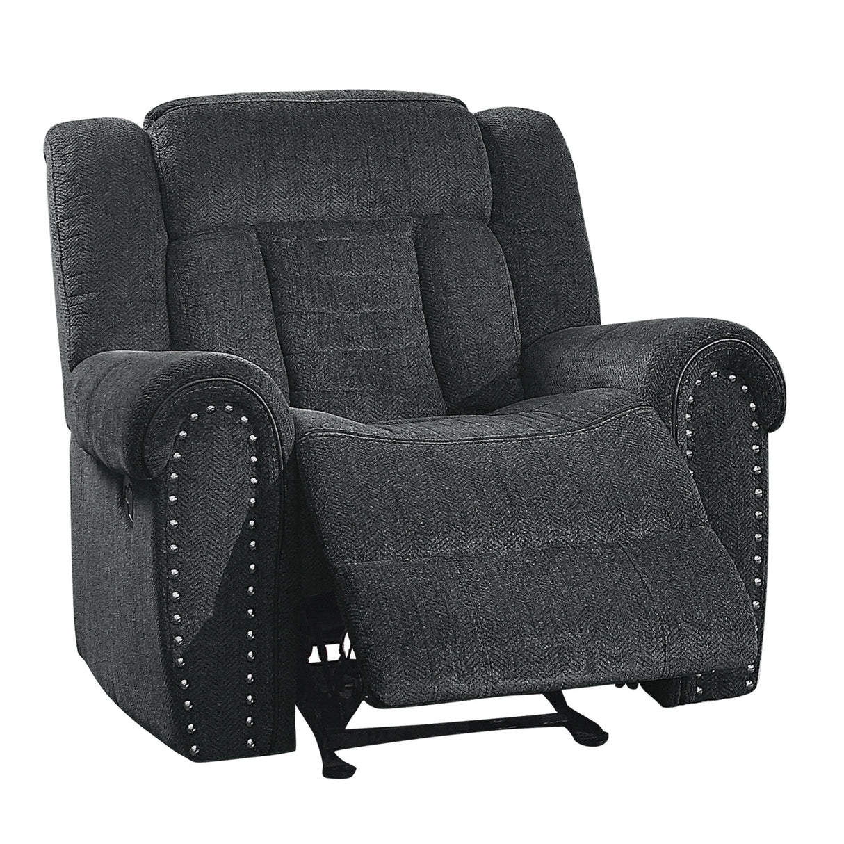 Nutmeg Gray Glider Reclining Chair