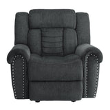 Nutmeg Gray Glider Reclining Chair