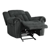 Nutmeg Gray Glider Reclining Chair