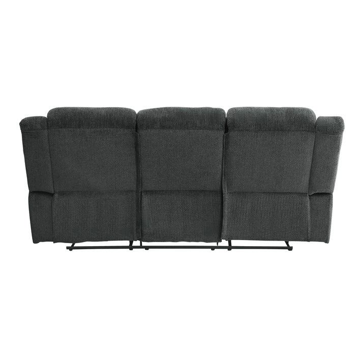 Nutmeg Gray Double Reclining Sofa