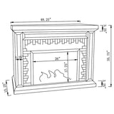 Gilmore Rectangular Freestanding Fireplace Mirror