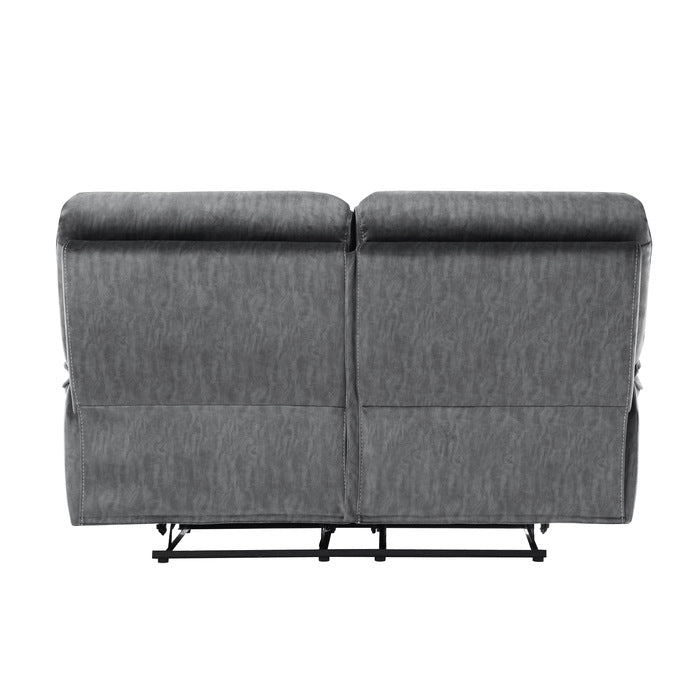 Muirfield Gray Double Reclining Loveseat