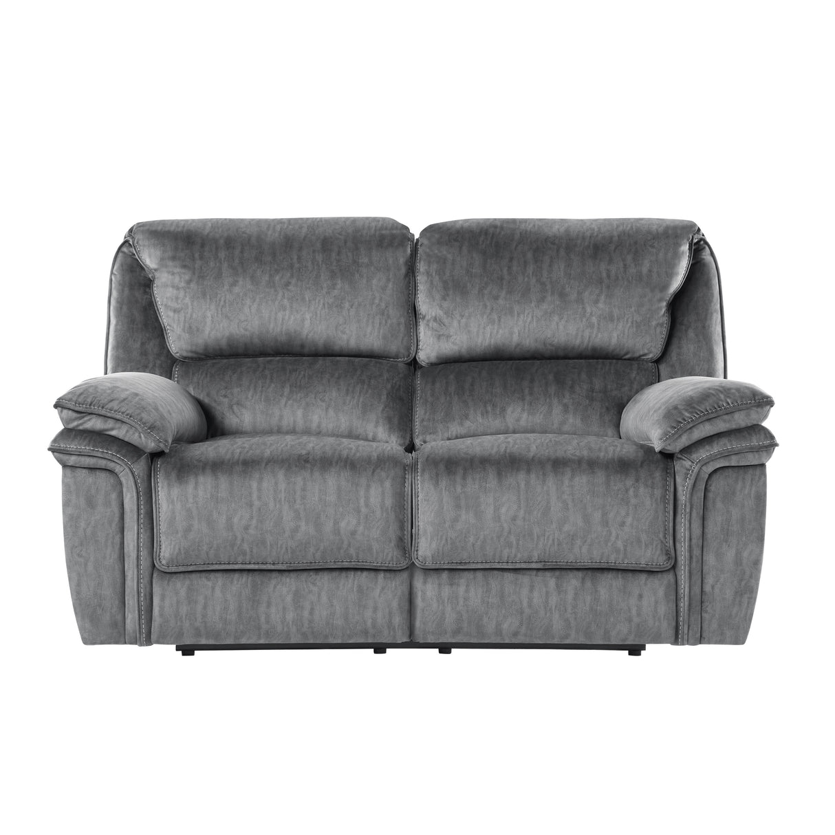 Muirfield Gray Double Reclining Loveseat