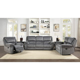 Muirfield Gray Double Reclining Sofa