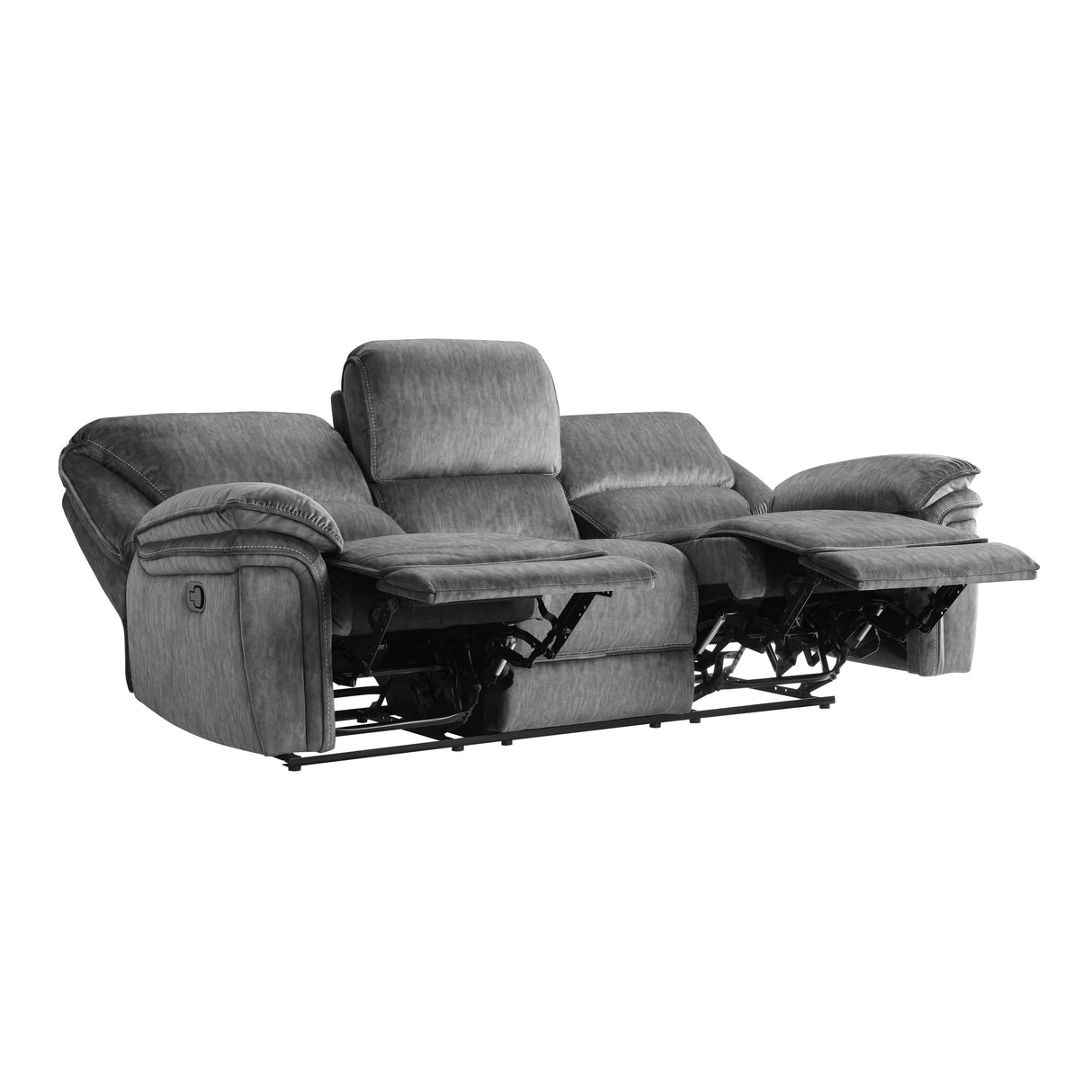 Muirfield Gray Double Reclining Sofa