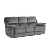 Muirfield Gray Double Reclining Sofa