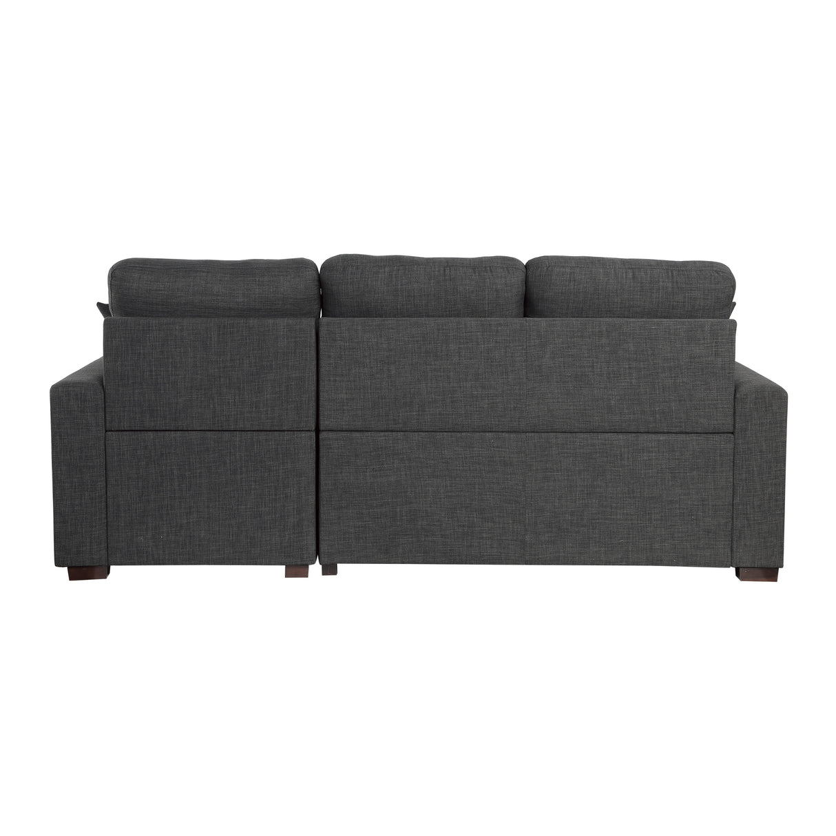 Mccafferty Exposed Wood Feet With Espresso 2-Piece Sectional Pull-Out Bed And Right Chaise Hidden Storage