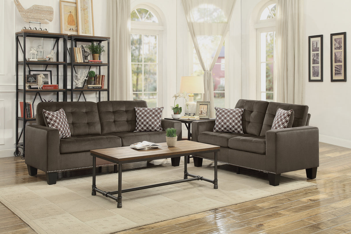 Lantana Brown Sofa