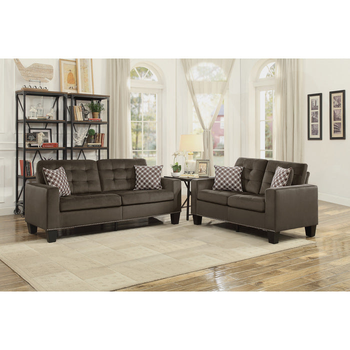 Lantana Brown Love Seat