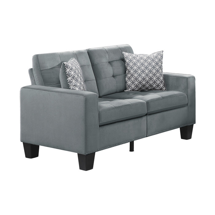 Lantana Gray Love Seat