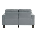 Lantana Gray Love Seat