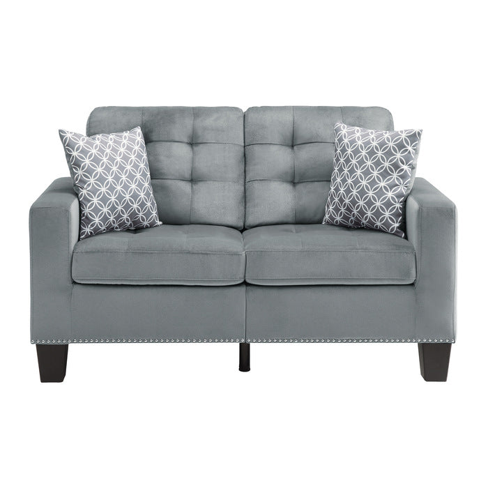 Lantana Gray Love Seat