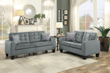 Lantana Gray Love Seat