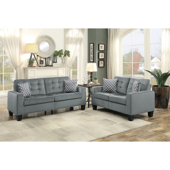 Lantana Gray Love Seat