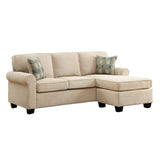 Clumber Brown Reversible Sofa Chaise