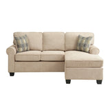 Clumber Brown Reversible Sofa Chaise