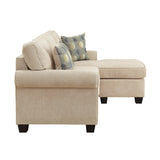 Clumber Brown Reversible Sofa Chaise