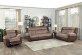 Chai Brown Double Reclining Sofa