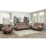 Chai Brown Double Reclining Sofa