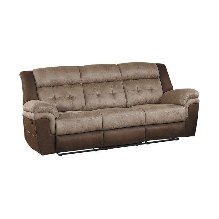 Chai Brown Double Reclining Sofa