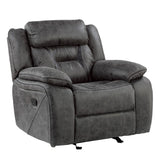 Madrona Hill Gray Glider Reclining Chair