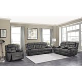 Madrona Hill Gray Double Reclining Loveseat with Center Console