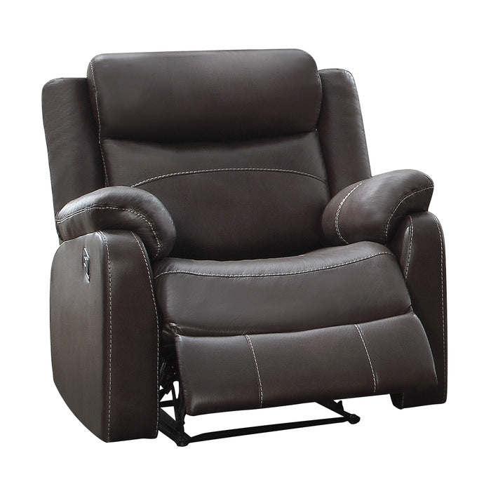 Yerba Brown Microfiber Lay Flat Reclining Chair