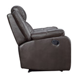 Yerba Brown Microfiber Lay Flat Reclining Chair