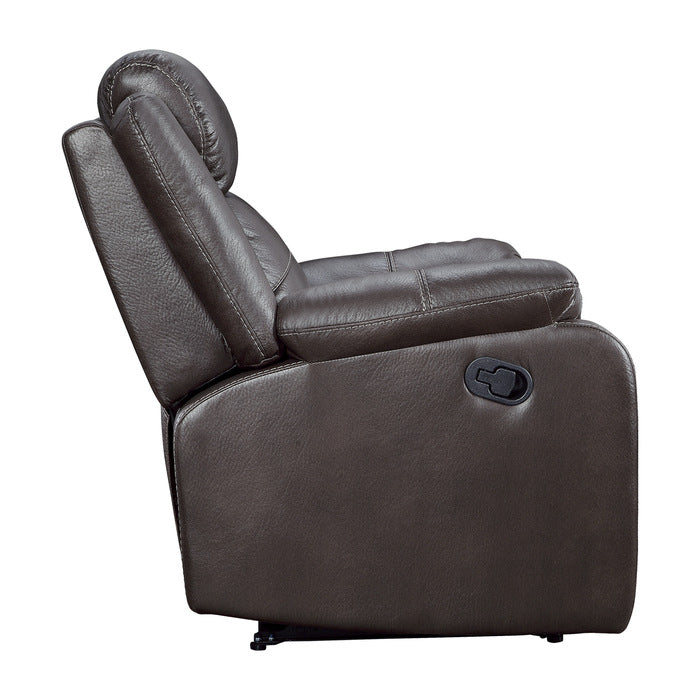 Yerba Brown Microfiber Lay Flat Reclining Chair