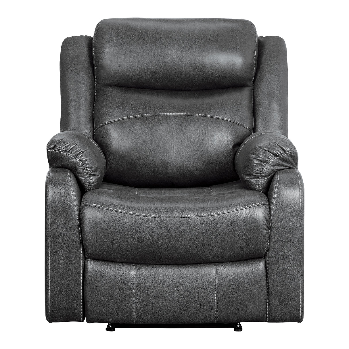 Yerba Gray Microfiber Lay Flat Reclining Chair