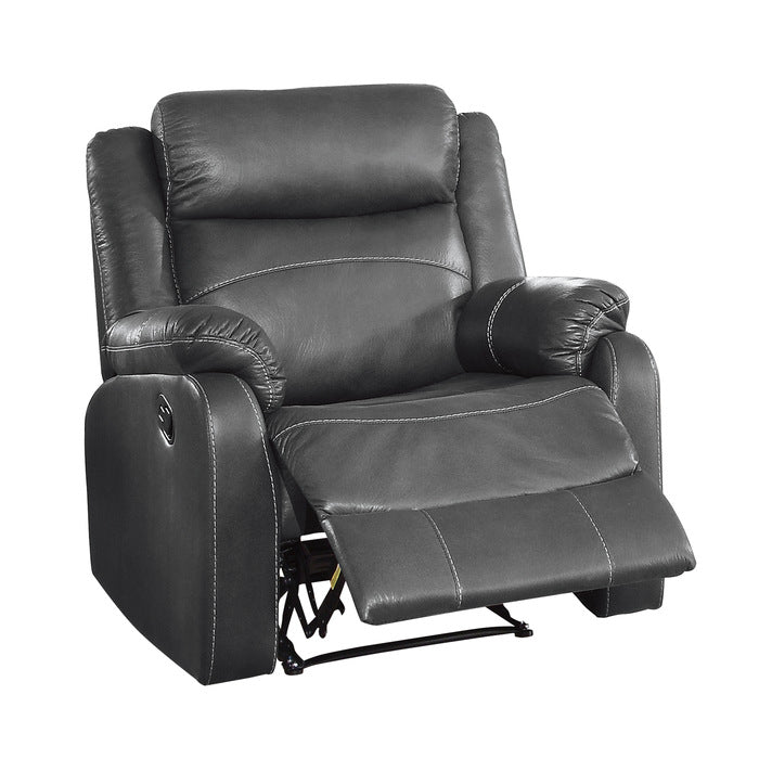 Yerba Gray Microfiber Lay Flat Reclining Chair