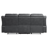 Darwan Gray Double Lay Flat Reclining Sofa