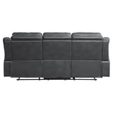 Darwan Gray Double Lay Flat Reclining Sofa